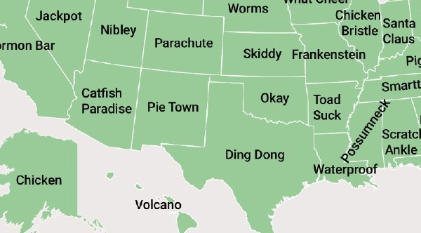 The Weirdest Town Names In All 50 States